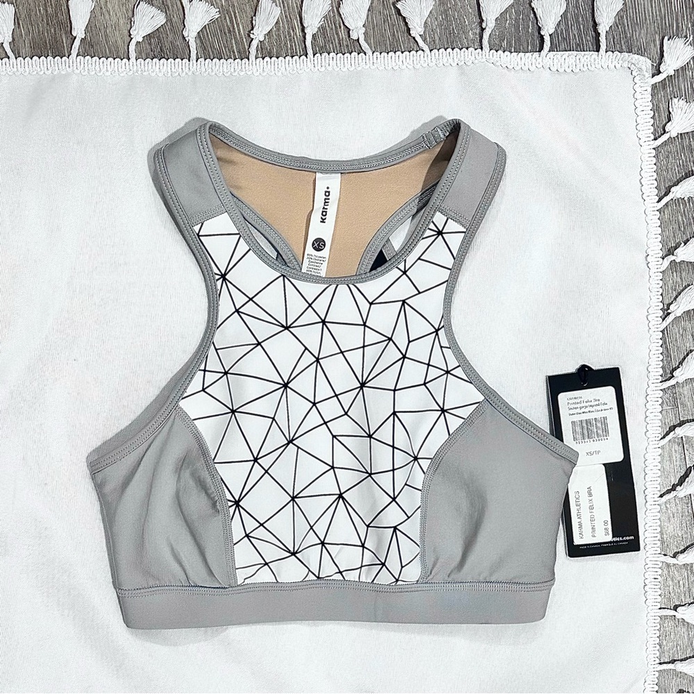 Karma Athletics Patterned Felix High Neck Sports Bra